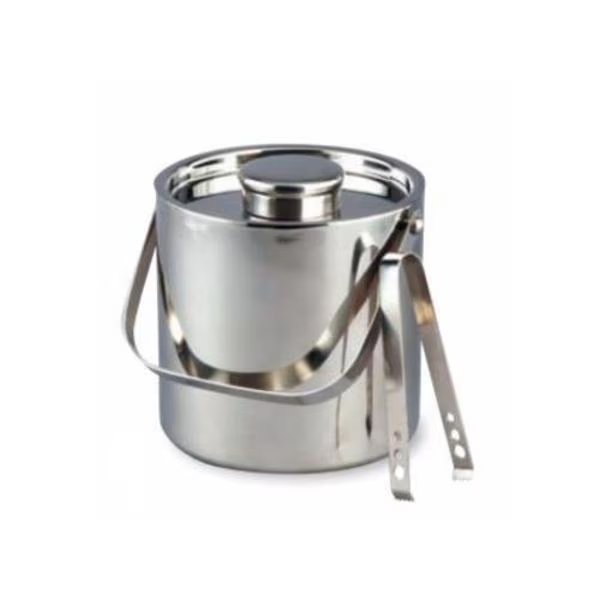3 qt Stainless Steel Ice Bucket w/ Tongs, Elegance Silver, Mfr#: 72588